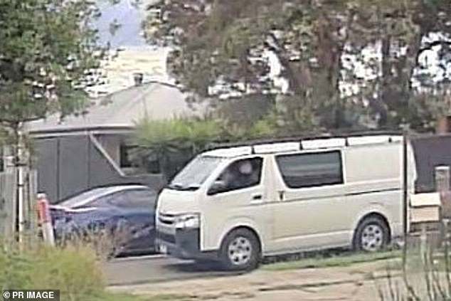 Victoria Police have released images of a white van seen in the area before the incident.