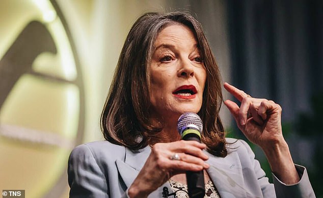 Marianne Williamson spoke to supporters in February 2024. The former Democratic presidential candidate announced her bid for the DNC chairmanship the day after Christmas