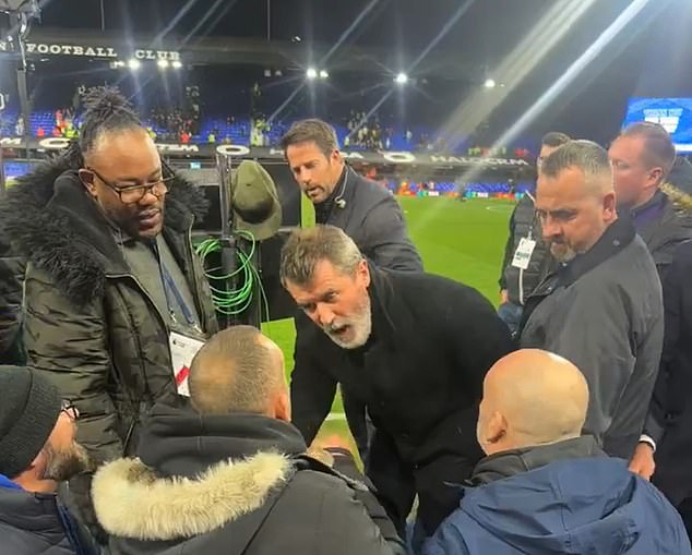 Keane had a heated exchange with an Ipswich fan last month while working for Sky.