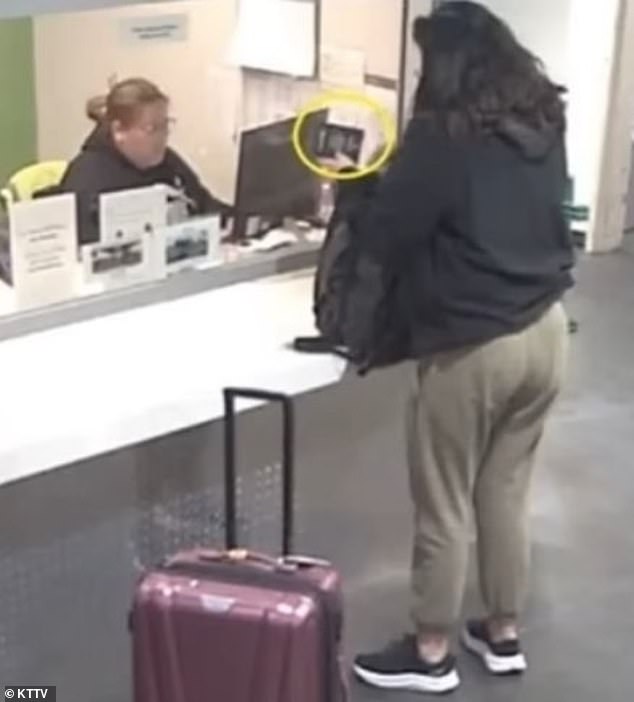 She was captured on security footage standing at the Union Station counter with her passport in hand the day before.