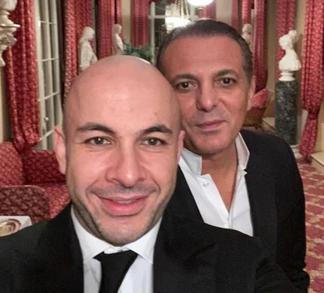 A selfie taken by Selman Turk with Tarek Kaituni during a visit to what appears to be Frogmore House, the royal residence in Windsor Great Park, in February 2020.