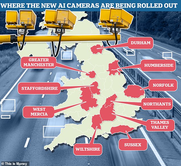 Number of drivers caught using mobile phones behind the wheel