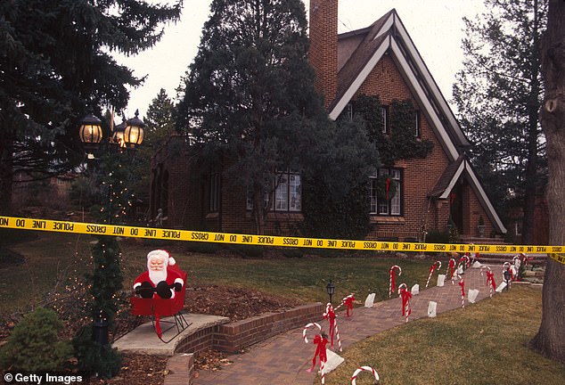 The house where six-year-old JonBenét Ramsey was murdered in Boulder, Colorado, pictured in 1996