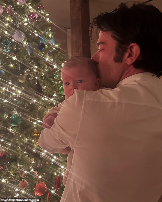 She shared a carousel of snaps showing sweet, intimate family moments during the holiday season and the work she put into decorating her home.