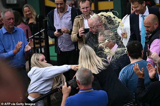 Victoria Thomas Bowen, 25, threw the drink at the MP outside a pub in Clacton-on-Sea during the general election campaign.