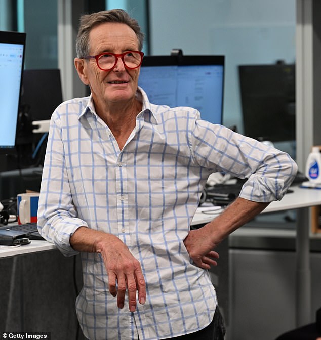 Paul Barry was reflective in his production office at ABC headquarters in Sydney before filming his farewell episode of Media Watch.