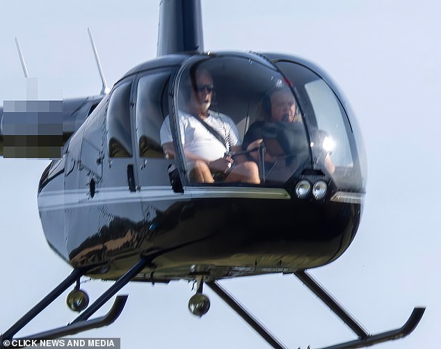 Neighbors living near Hollywood previously claimed the Bake Off star had been flying over their homes in a quite different type of helicopter.