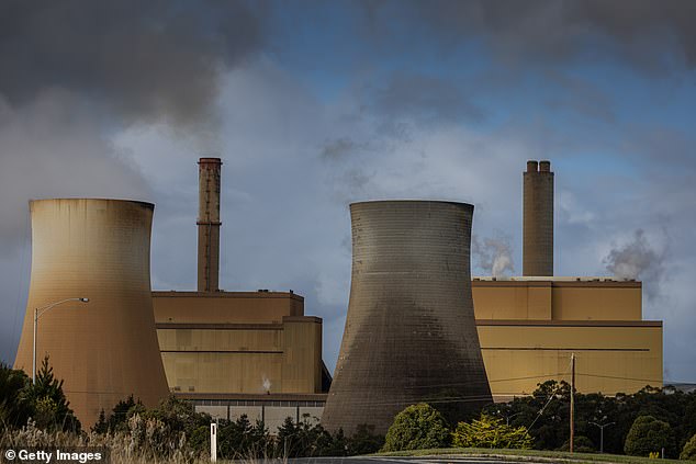 The Loy Yang coal plant near Traralgon in Victoria (pictured) is a site earmarked by the Coalition for a new nuclear power plant.