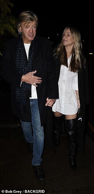 Elsewhere, Richard Madeley, 68, and his daughter Chloe, 37, enjoyed the festivities at the star-studded event.