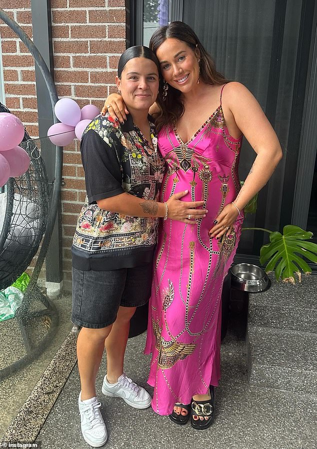 In July, Sophie confirmed that she was pregnant with her third child and would be a single mother, but has since gone public with her new girlfriend, Madison Prespakis (both pictured).