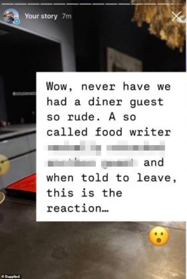 Colwill responded to an Instagram story posted by Wood calling his restaurant a 