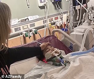 Both girls are now in intensive care in Flagstaff, Arizona. Tragically, Sabrina, who was driving at the time, bore the brunt of the impact and had to have her arm amputated.