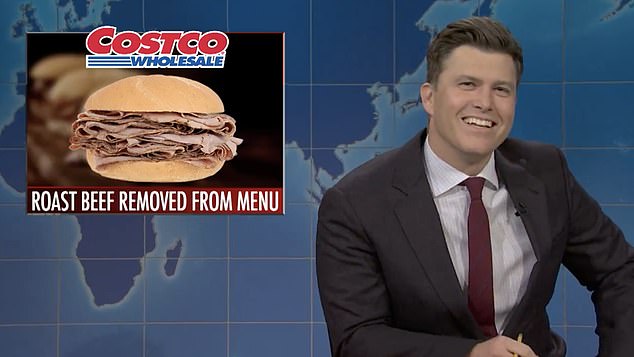 The Harvard graduate said Costco removed the roast beef sandwich from its menu before joking: 