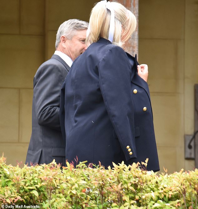 Wedding day: Sam and the millionaire businessman, 61, tied the knot on Thursday at their 40-hectare property in the picturesque Southern Highlands. The couple married shortly before noon and then moved on to lunch at the Centennial Vineyards restaurant in Bowral.