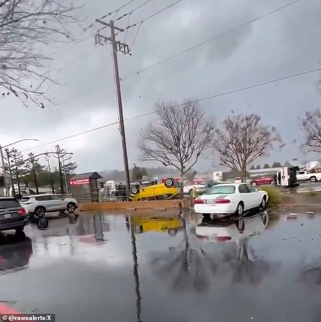 There were reports of several injuries in Scotts Valley, where a confirmed tornado struck on Saturday