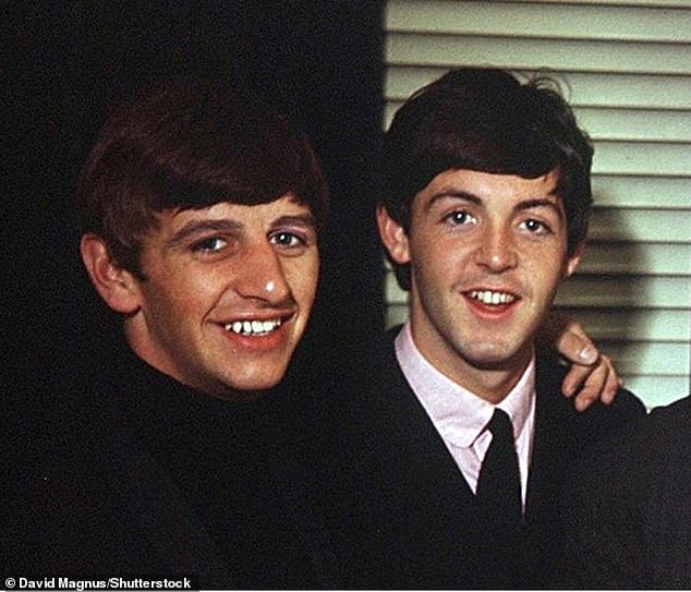 Old friends and bandmates Ringo and Paul pictured in 1963.