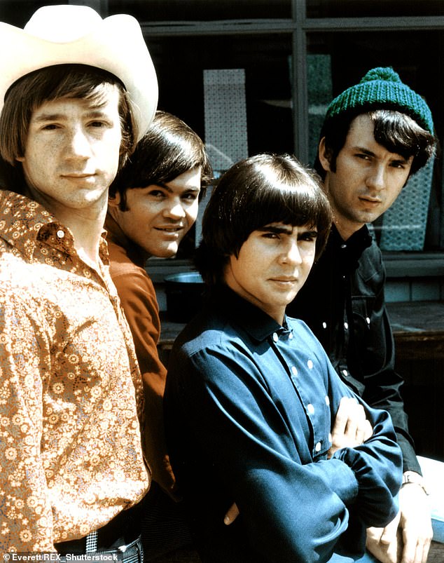 (LR) Peter Tork, Micky Dolenz, Davy Jones and Michael Nesmith of The Monkees photographed in 1966