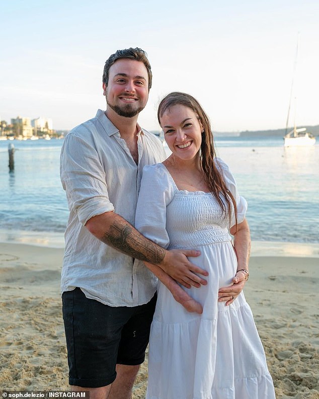 Pictured with her fiancé Joseph Salerno