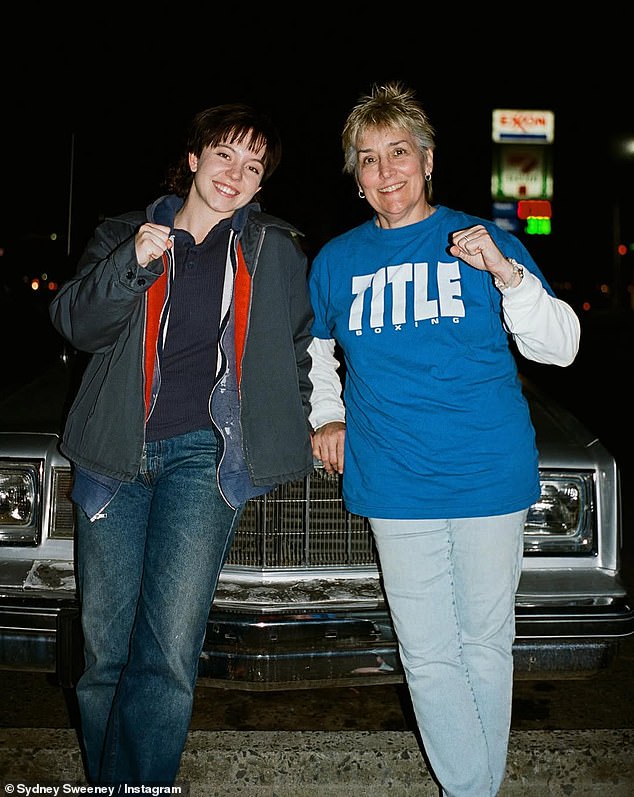 The couple's Florida getaway comes just weeks after Sweeney (left) wrapped production on the highly anticipated biopic of Christy Martin (right), which chronicles Martin's rise as America's top female boxer of the decade. of 1990.