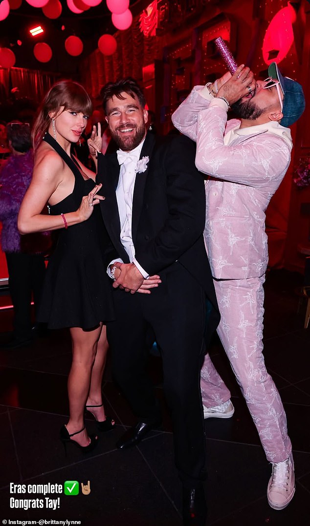 Swift and Kelce enjoyed each other's company at a recent Eras Tour-themed party