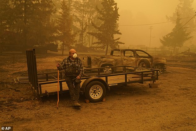 Three cities in Oregon (pictured) were identified as the top locations for air pollution from wildfires