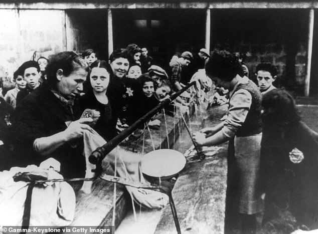 He advised the Syrian dictatorship on the torture methods he had learned in positions that included commandant of the Drancy internment camp outside Paris. Above: inmates in the Drancy camp