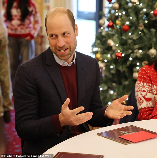 Prince William revealed he and Kate watched Black Doves during a visit to the 1st Battalion Mercian Regiment on December 10