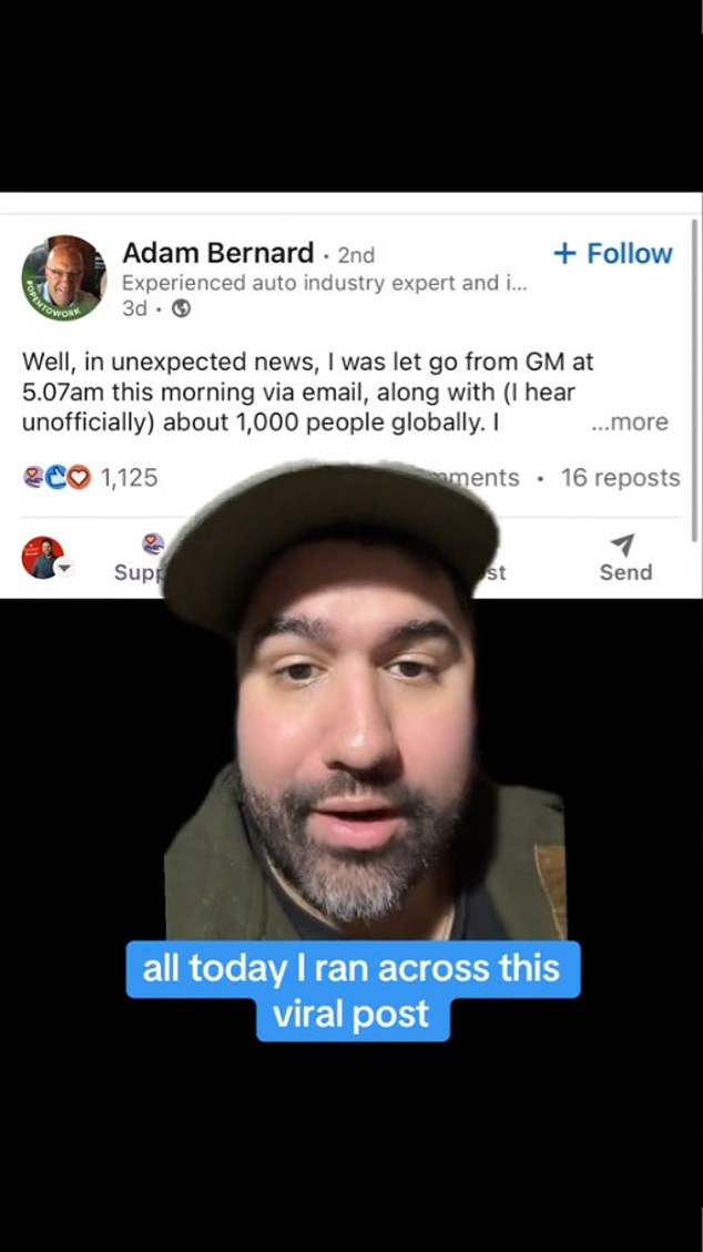 Bernard's LinkedIn post caught the attention of Joel Lalgee, a recruiting coach in Kenosha, Wisconsin, whose TikTok video about Bernard's story went viral