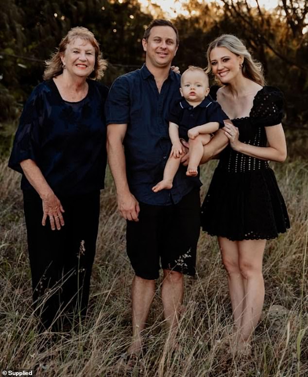 Arianne Endrizzi (right) and her husband Chris Endrizzi (centre) swapped a Hornsby unit in Sydney's north four years ago for a five-bedroom house with a pool located on a third of an acre in Palm Cove, near Cairns, in the Far North Queensland (pictured with Arianne's mother Susan Putnam, left, and Arianne's son Chase)