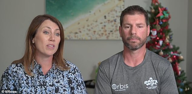 Will Place's parents, Vicki (left) and Stu (right), appear at their home in Hampton East.