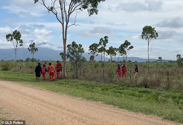 SES investigators and teams armed with metal detectors have been combing the area to uncover any evidence left by those killed (pictured).