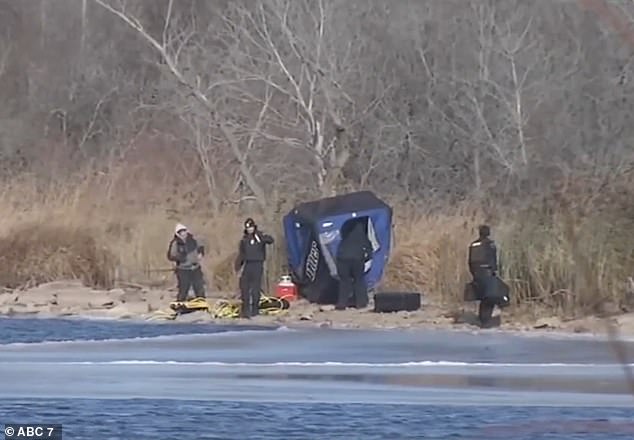 The park is located just next to the West Twin River, which was declared an 'area of ​​interest' during the search on Sunday after items believed to belong to the boy were found in the icy water.