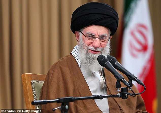 Iranian leader Ali Khamenei pictured in Tehran on November 7