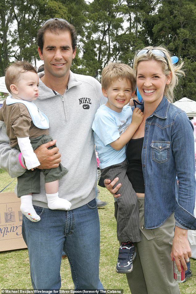 Sampras, seen in 2006, has spent much of her time after retirement raising himself and his children Bridgette, Christian and Ryan.