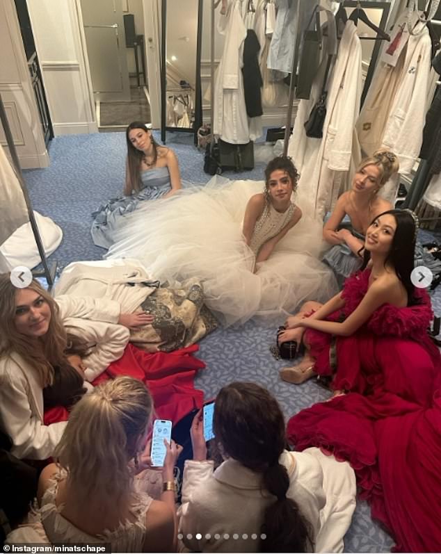 Speaking to Tatler, she revealed that she made full use of the prestigious hotel's pool before joining the other debutantes to get their hair and makeup done in room 54.