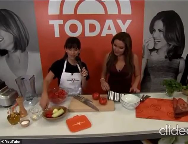 In a now infamous video clip from 2015, Hilaria (left) appeared in a cooking segment for the Today Show where she apparently forgot the English word for 