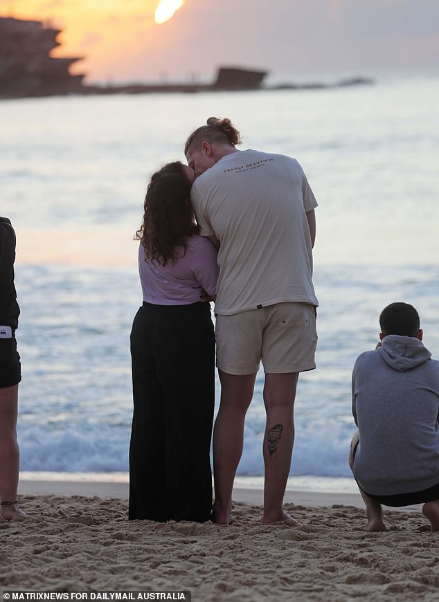 Many Sydneysiders headed to Bondi Beach to watch the first sunrise of 2025 with their loved ones.