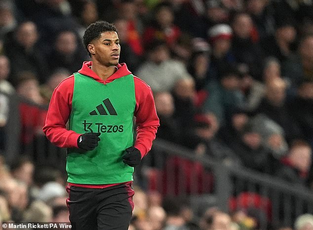 Marcus Rashford has recently been excluded and was an unused substitute on Monday night.