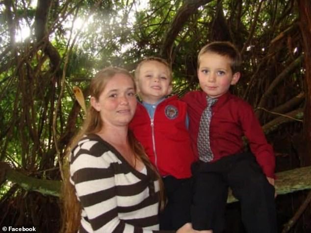 April Clark said the 'freak accident' that left her sons missing has shocked her entire family