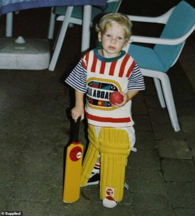 Even from a young age, this student of the game took cricket very, very seriously.