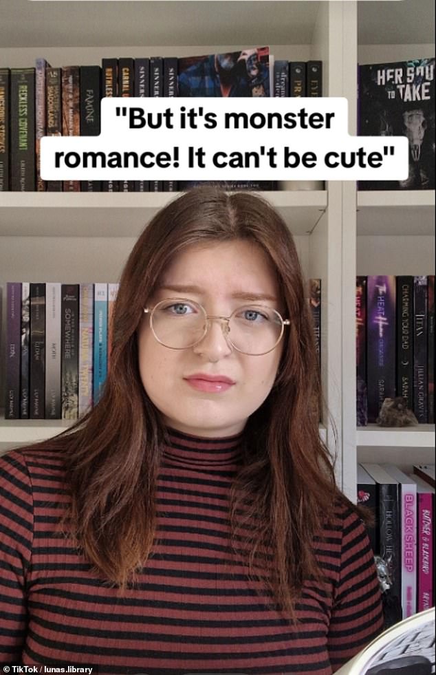 Luna, 25, is another monster love fan who regularly posts about what dark romance books she's gotten herself into.