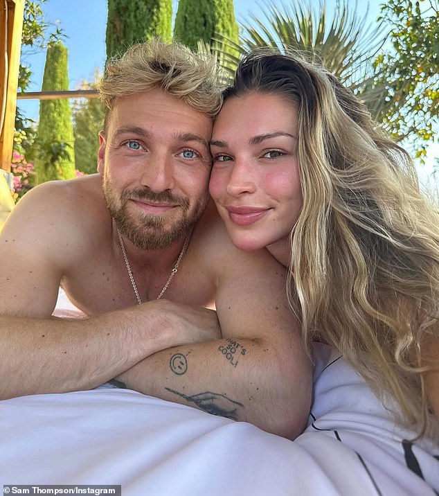 Sam and Zara began dating after he sent her a private message on Instagram in 2019.