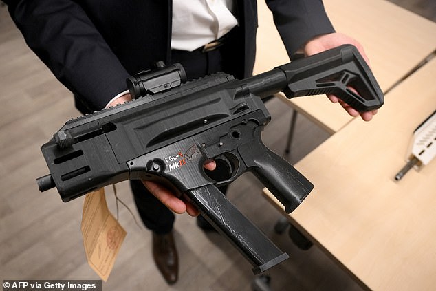 Police display 3D-printed homemade weapons manufactured by gangs in Marseille