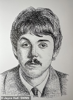 In the photo: a portrait of Paul McCartney.