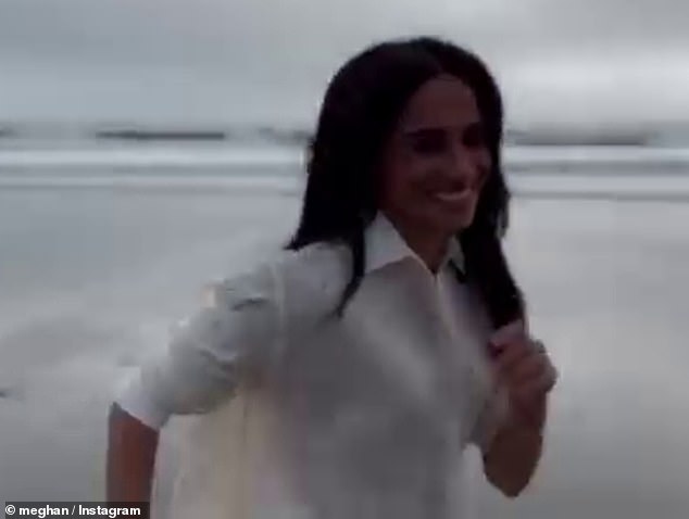 Meghan Markle has teased a new project with an elusive Instagram video of herself on the beach.