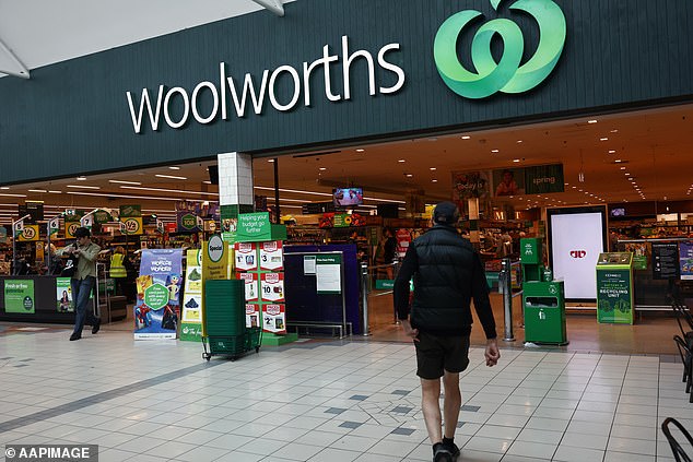 He added corporations such as Woolworths (pictured) should not have the authority to dictate how everyday Australians should think and feel about the national holiday.