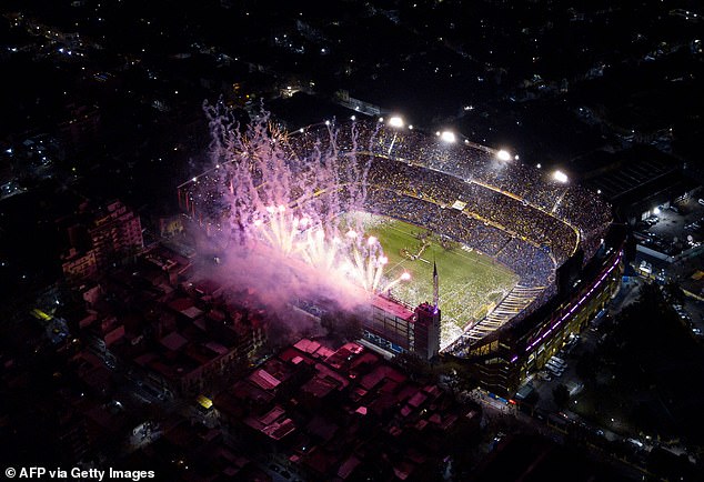 The view of the iconic La Bombonera stadium on derby day is unlike any other in world football