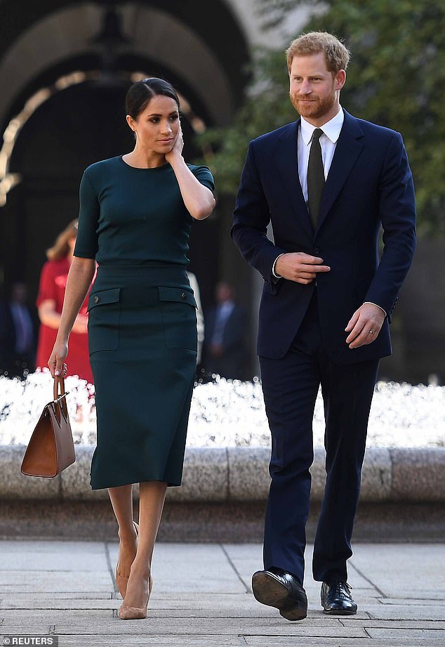 Prince Harry and his wife Meghan, the Duke and Duchess of Sussex, in 2018, before leaving Britain and the royal family to move to California.