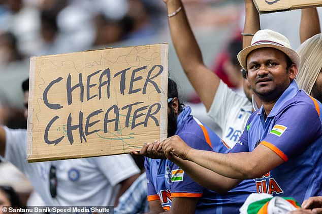 In controversial moments on the field during the Test, Australian and Indian fans clashed affably as Pat Cummins' men won a classic match.