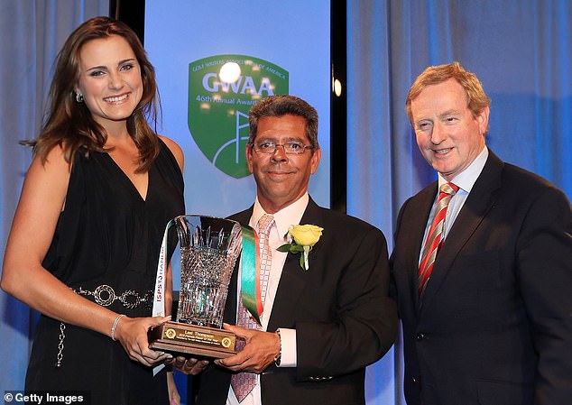 DiMeglio, pictured with Lexi Thompson and politician Edna Kenny, died this week at the age of 63